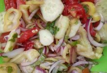 bowl of vegetables grains and olive oil